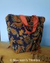 Projectbag bruin batik